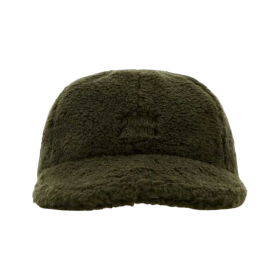 5HC369-2IDY-F04P9 Miu Miu Fleece Baseball Cap Green