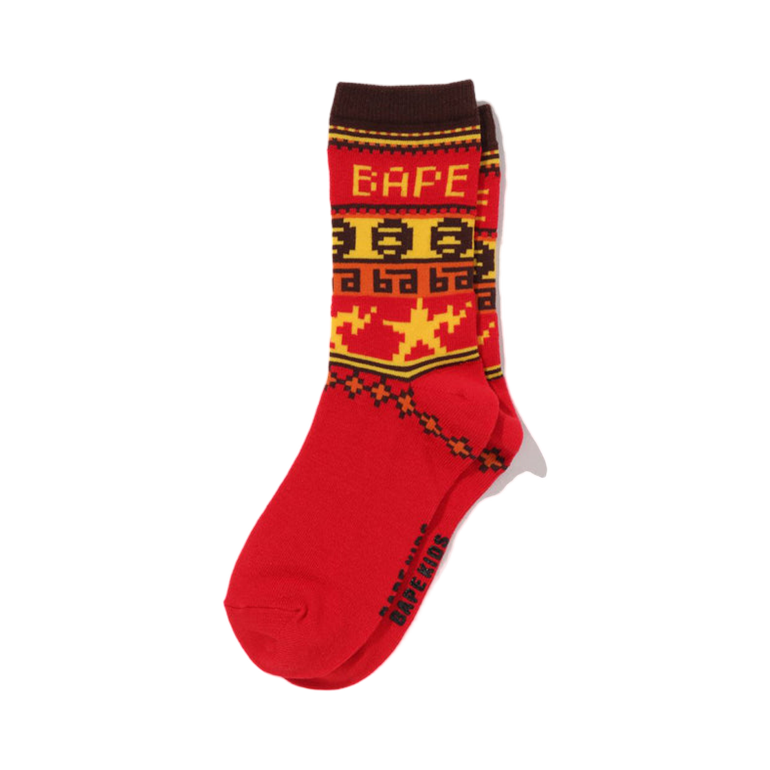 (키즈) 베이프 삭스 레드((Kids) BAPE Socks Red) - 1