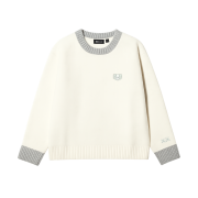 (Kids) Uniqlo x Kaws Souffle Yarn Crewneck Sweater Off White - KR