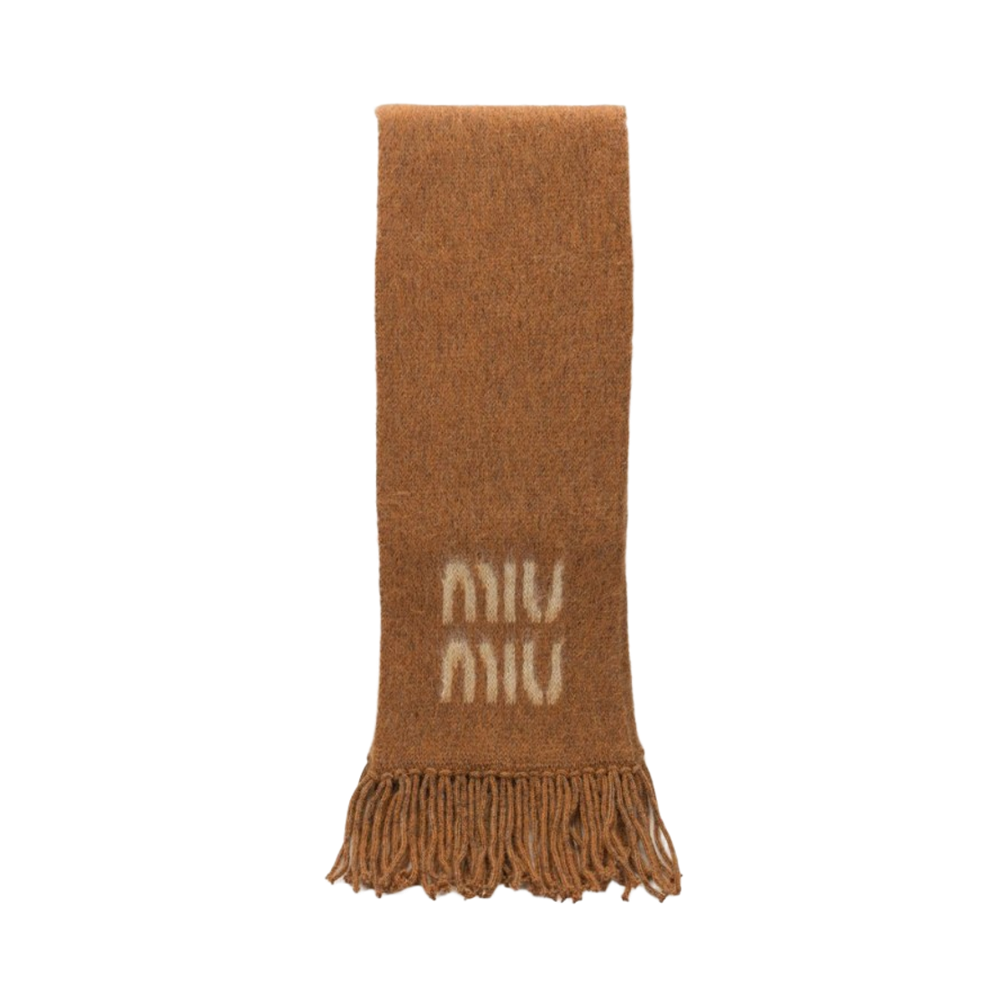 5FS062-2CQD-F0033 Miu Miu Wool Mohair Muffler Rust