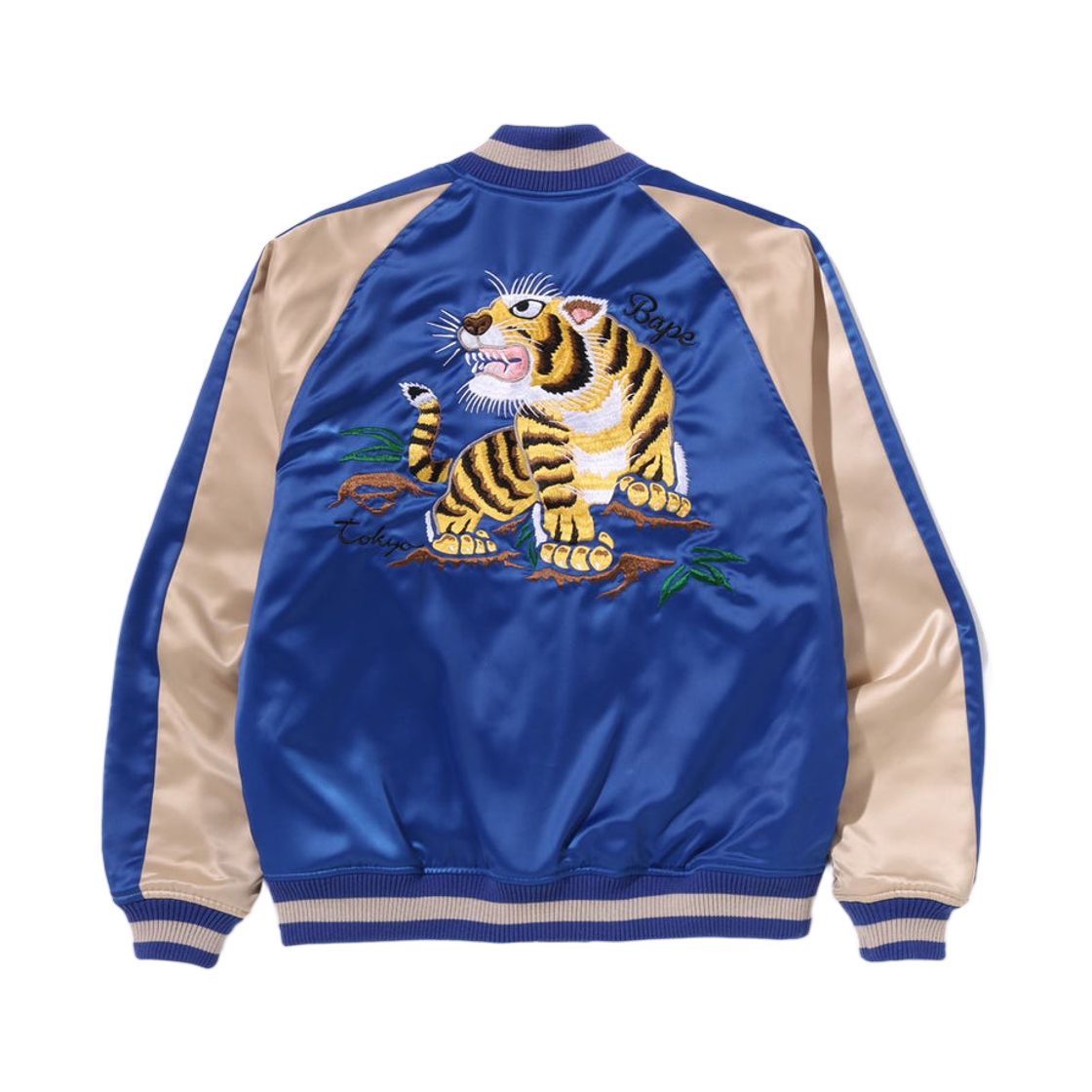 베이프 타이거 수베니어 자켓 블루(BAPE Tiger Souvenir Jacket Blue) - 2