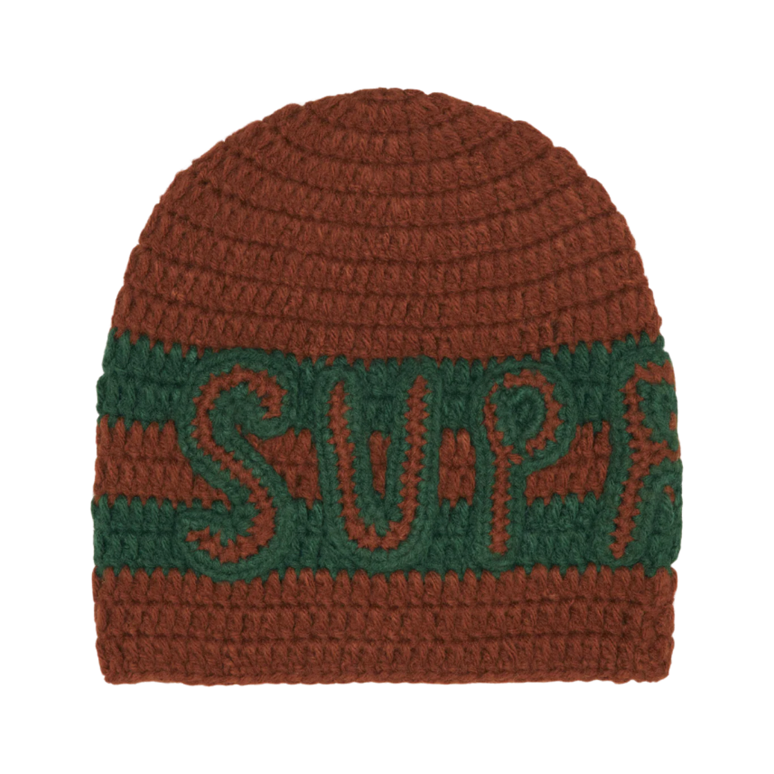 슈프림 크로쉐 로고 비니 브라운 - 25FW(Supreme Crochet Logo Beanie Brown - 25FW) - 1