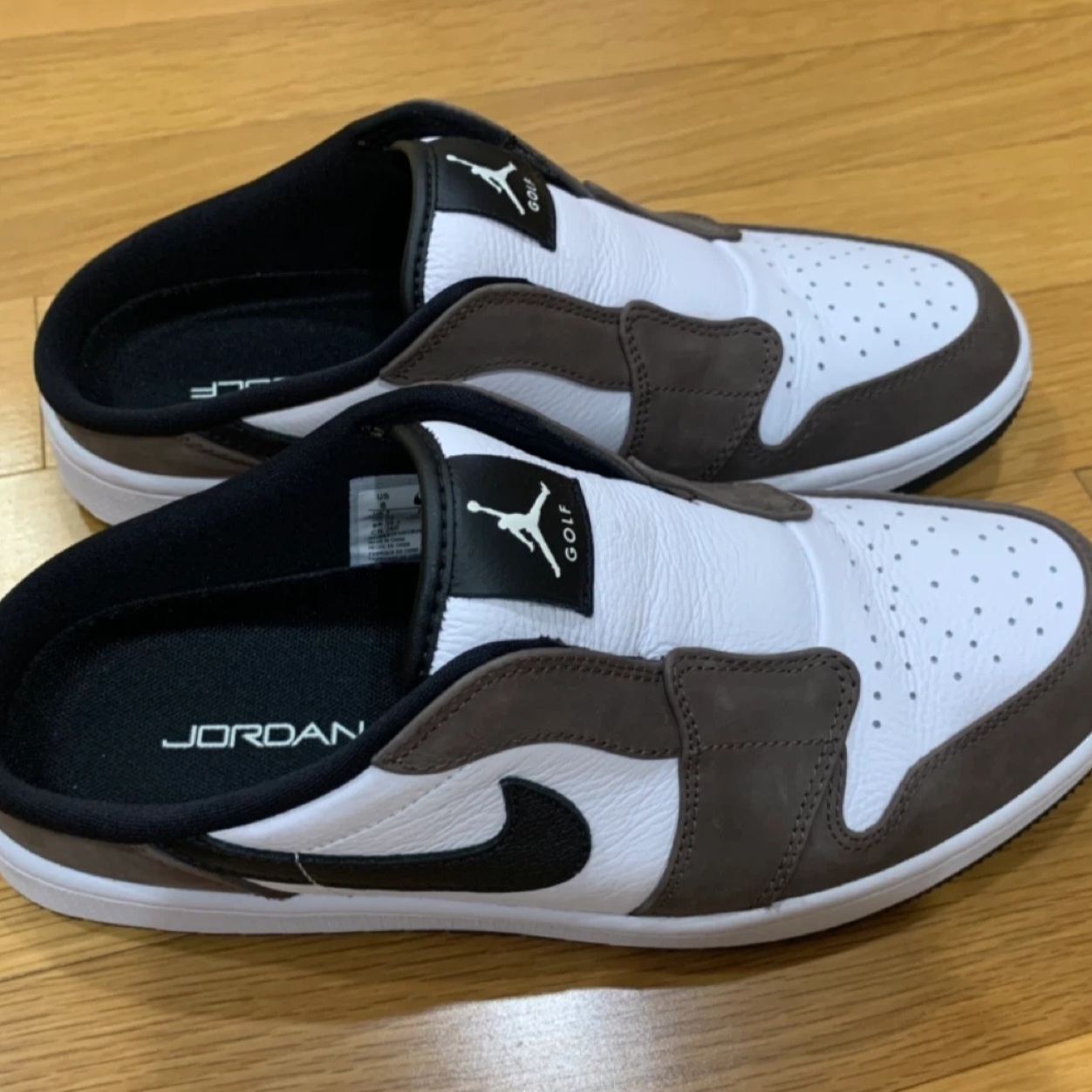 Jordan Golf Mule Baroque Brown White 착용 스타일 - 1