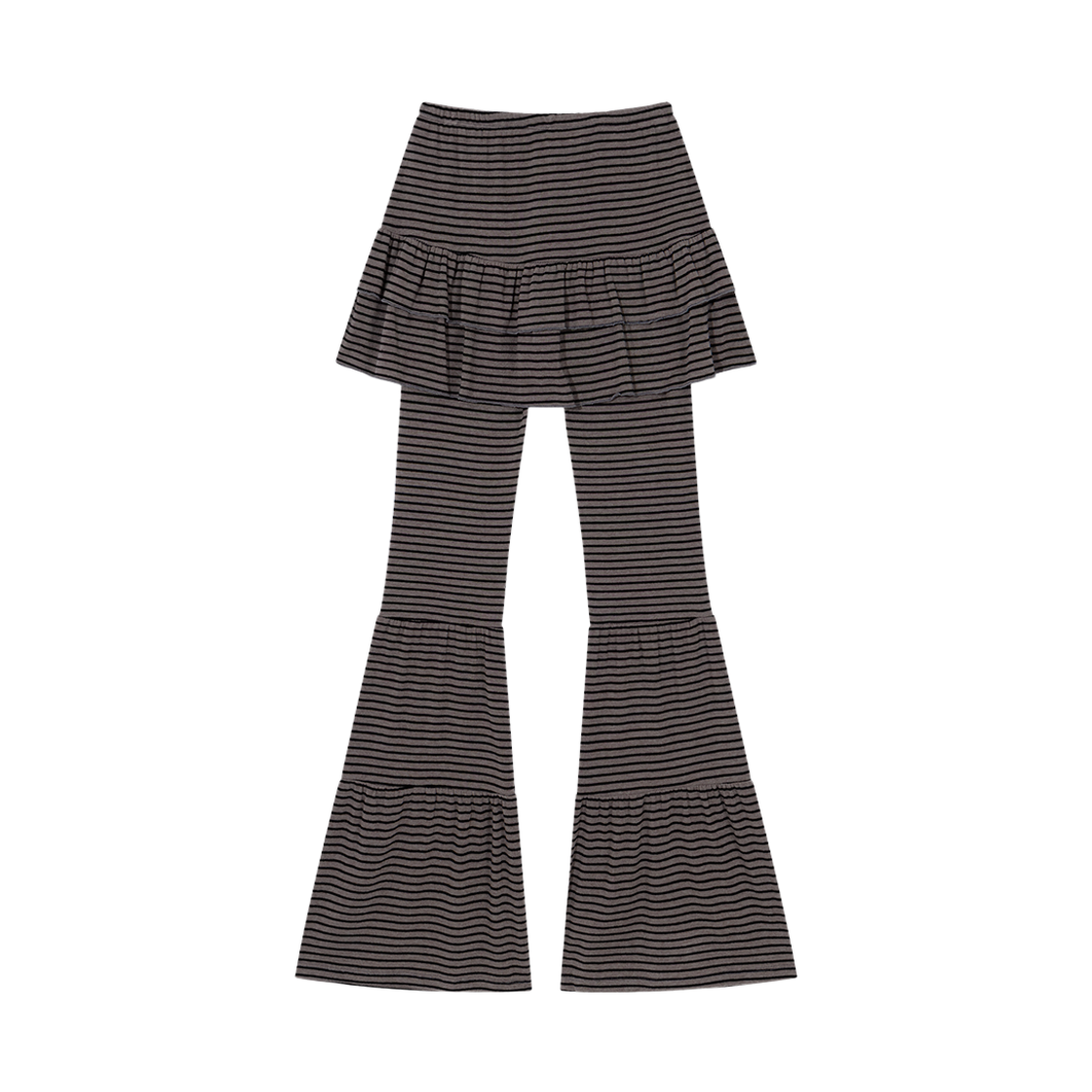 어글리쉐도우 캉캉 스트라이프 스커트 팬츠 챠콜(UGLYSHADOW Cancan Stripe Skirt Pants Charcoal) - 2