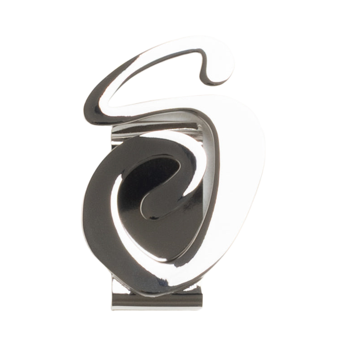 138952 Stussy Swirly S Money Clip Silver