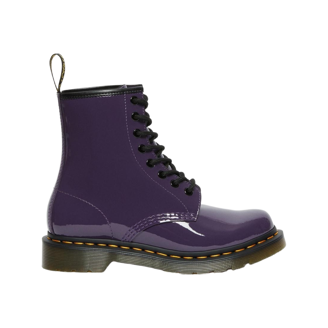 27216628 (W) Dr. Martens 1460 Patent Leather Lace Up Boots Blackcurrant