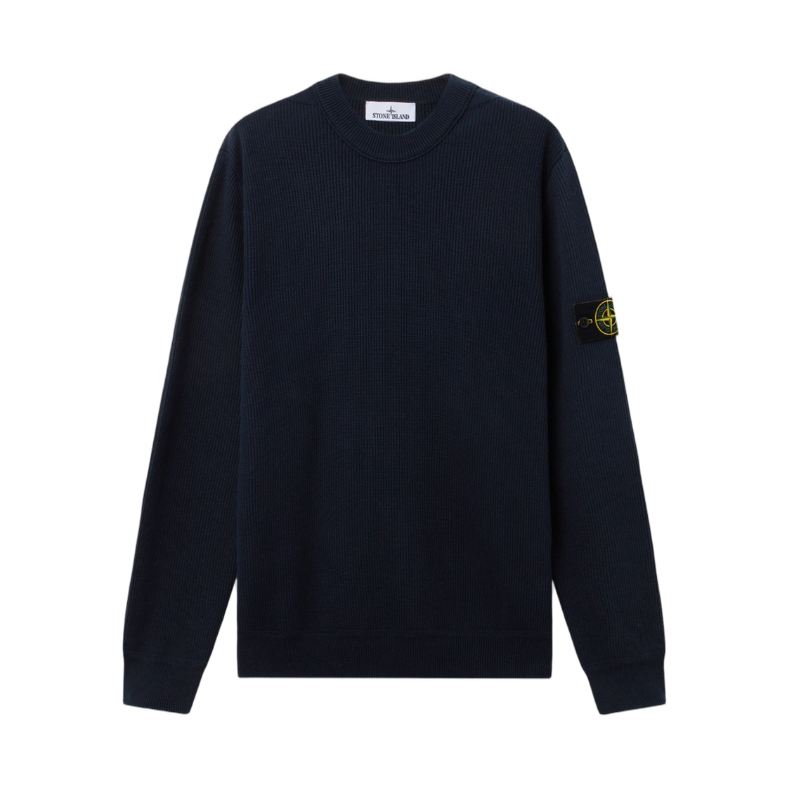 L1S1551001-54S00D8-V0020 Stone Island 5100154 Ribbed Soft Organic Cotton Regular Fit Crewneck Jumper Navy Blue - 26SS