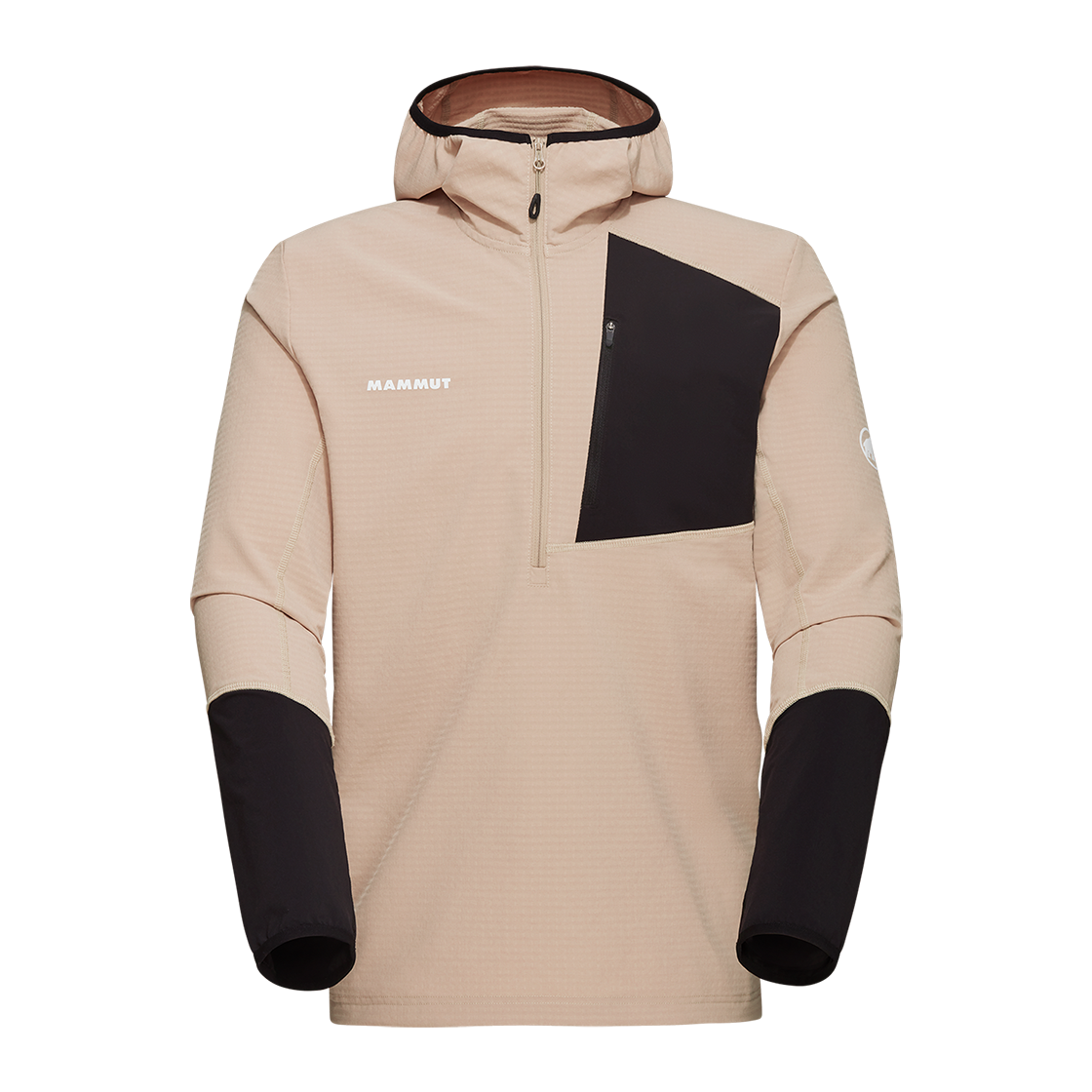 M11D3FH001 MAMMUT Madris Light ML Half Zip Hoody Men Beige