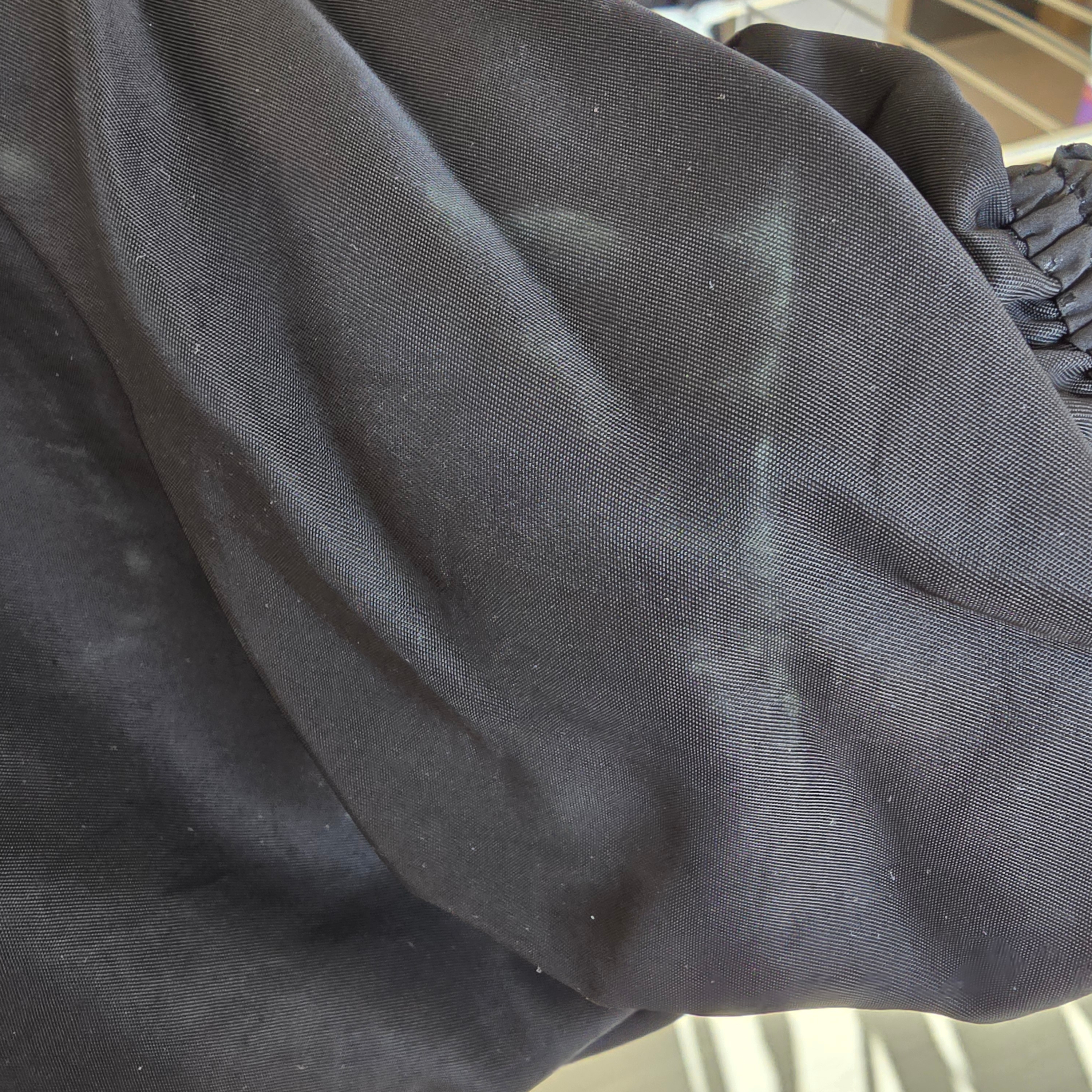 Essentials Textured Nylon Hooded Coaches Jacket Black - 24FW 착용 스타일 - 3
