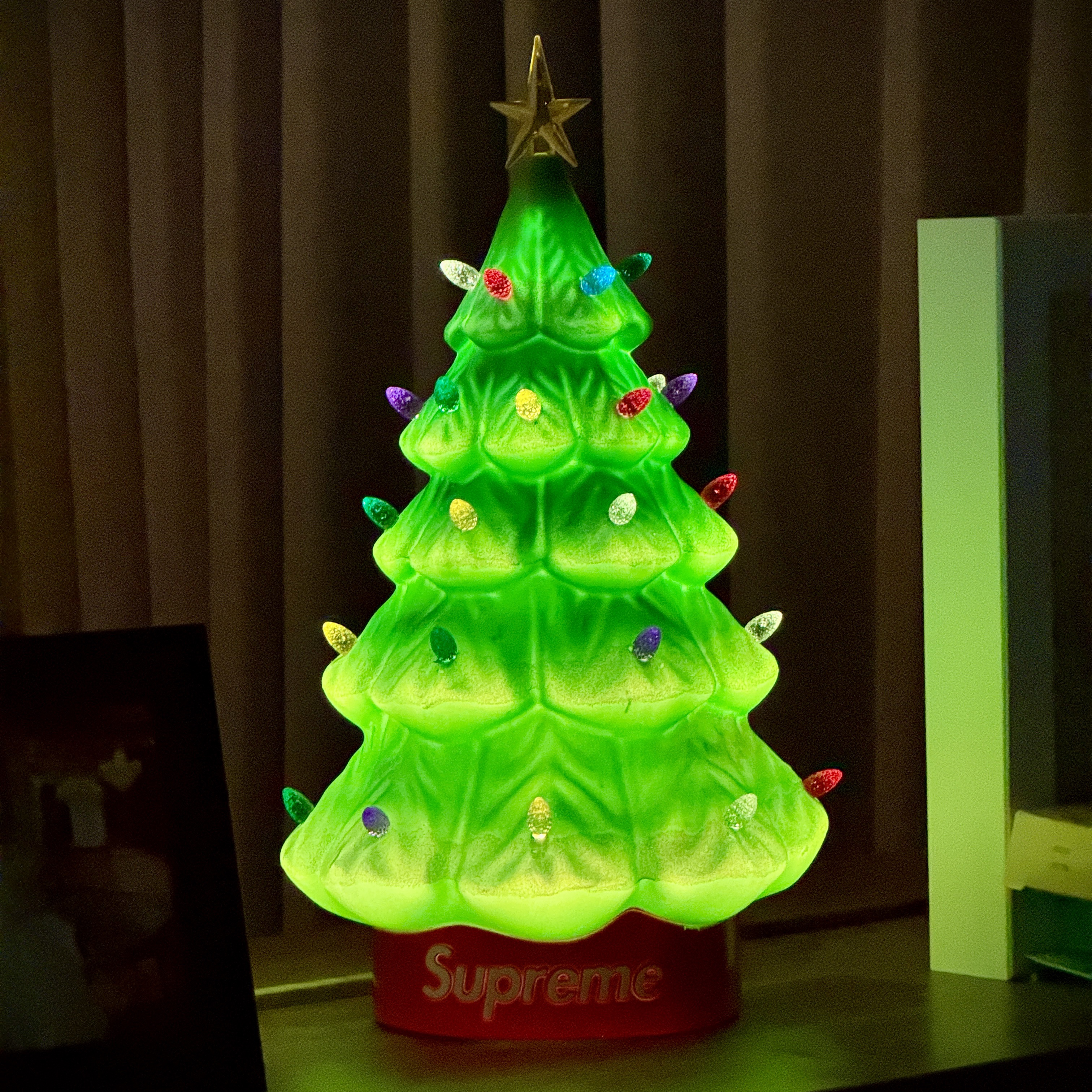 Supreme 15" Holiday Tree Green - 25FW 착용 스타일