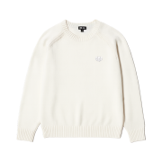 Uniqlo x Kaws Lambswool Crewneck Sweater Off White - KR