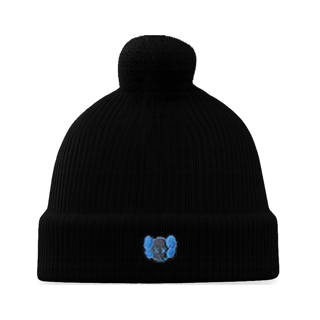 (키즈) 유니클로 x 카우스 히트텍 수플레 얀 니트 캡 블랙((Kids) Uniqlo x Kaws Heattech Souffle Yarn Knit Cap Black)