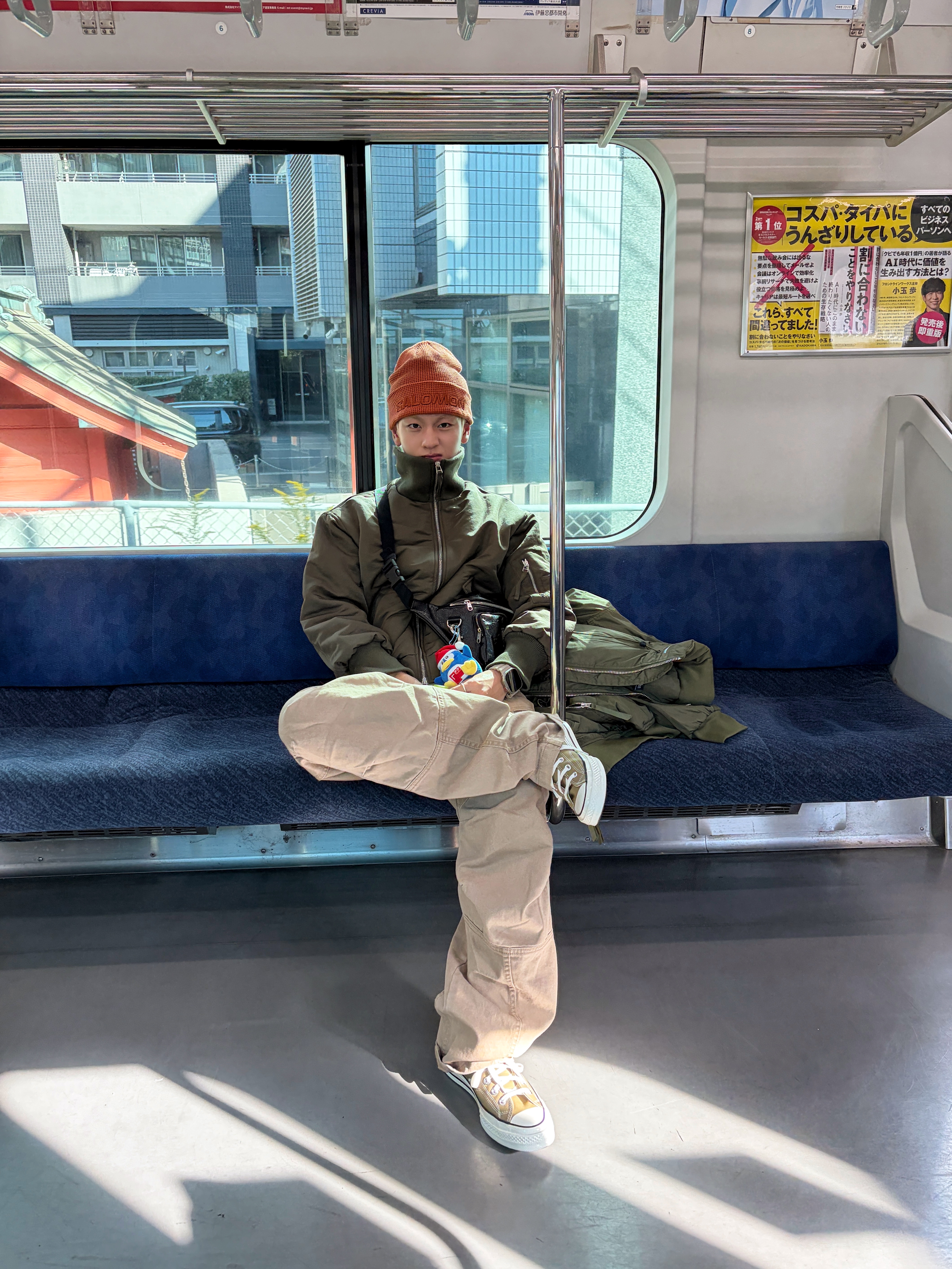 Converse Chuck 70 High Vintage Canvas Utility Khaki 착용 스타일