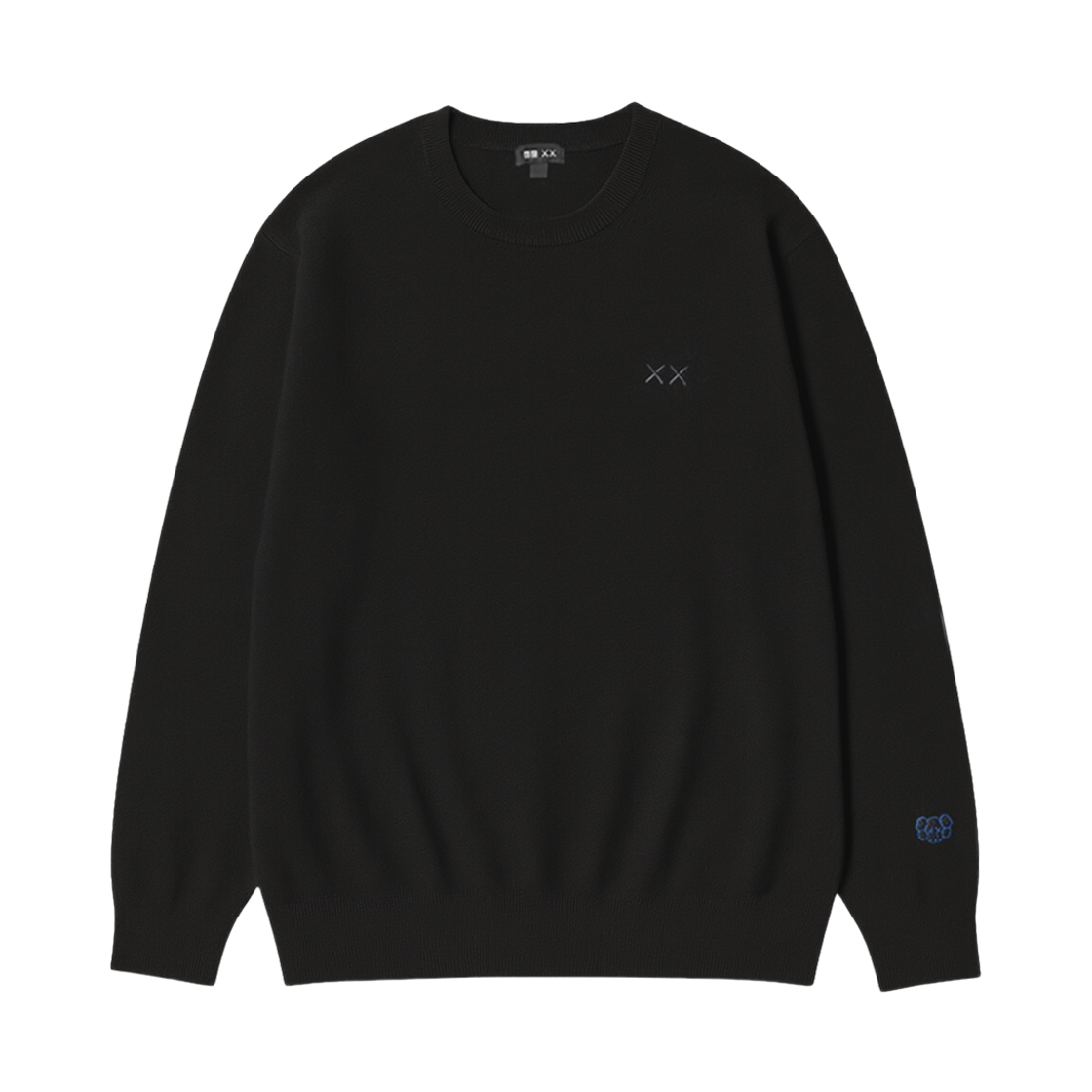 유니클로 x 카우스 캐시미어 크루넥 스웨터 블랙 - KR(Uniqlo x Kaws Cashmere Crewneck Sweater Black - KR)