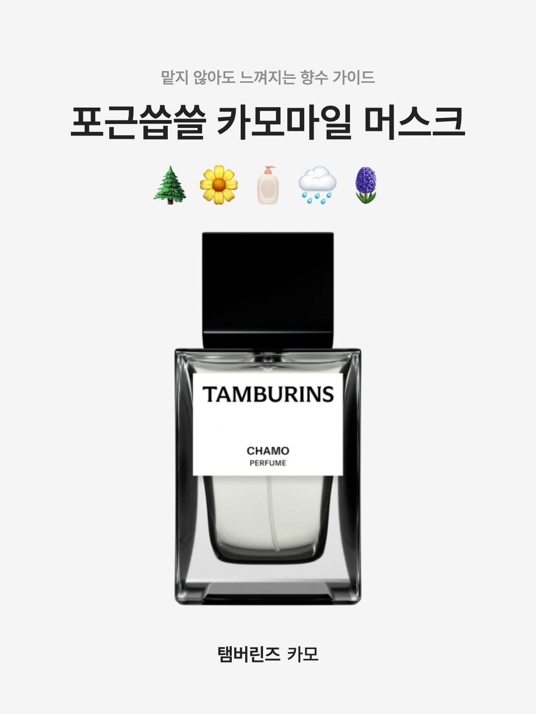 Tamburins Perfume Chamo 50ml, Tamburins Shell Perfume Hand Chamo 30ml 착용 스타일 - 1