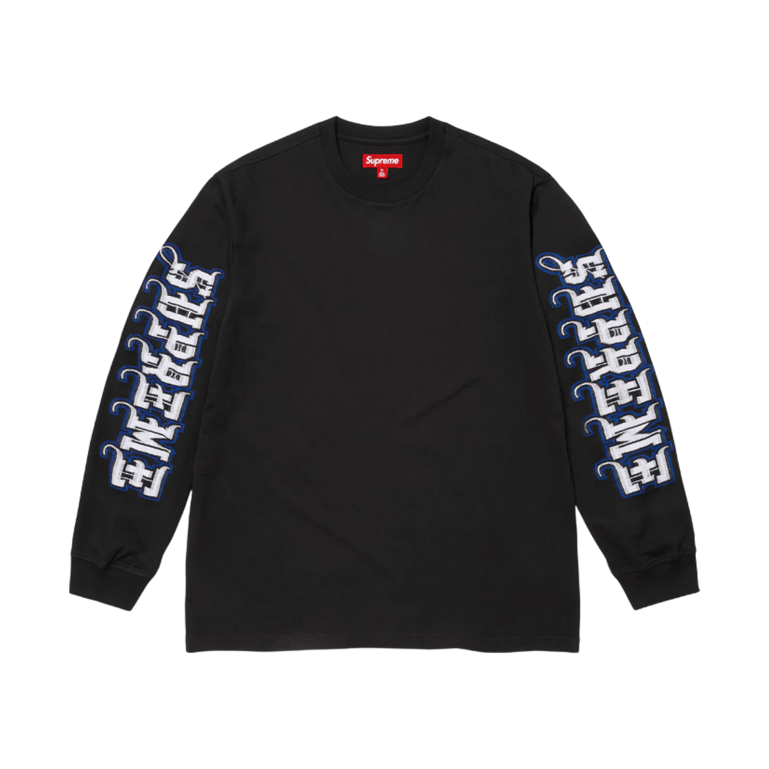 슈프림 인타르시아 슬리브 롱슬리브 탑 블랙 - 25FW