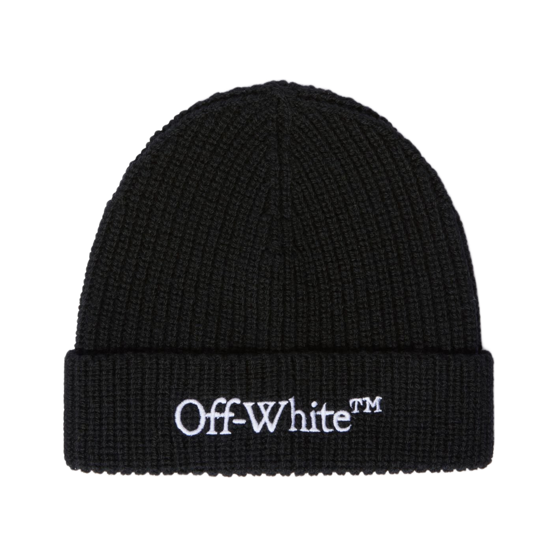오프화이트 부키쉬 클래식 니트 비니 블랙(Off-White Bookish Classic Knit Beanie Black)