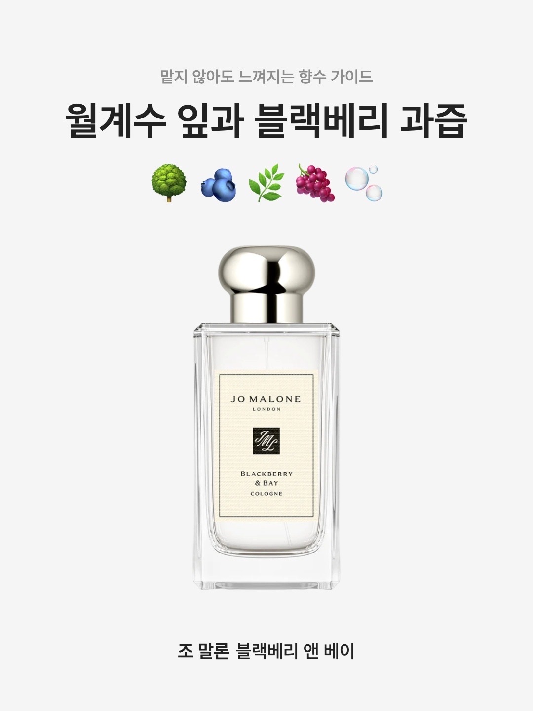 Jo Malone Blackberry & Bay Cologne 100ml, Jo Malone Blackberry & Bay Cologne 30ml 착용 스타일 - 1