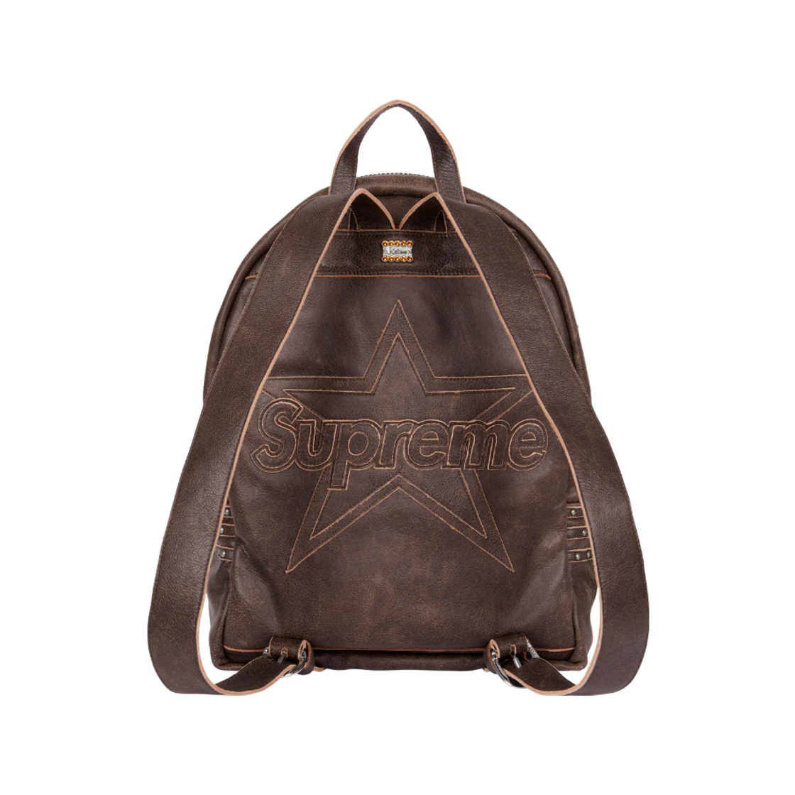 슈프림 x 밴슨 레더스 x B.B. 사이먼 백팩 브라운 - 25FW(Supreme x Vanson Leathers x B.B. Simon Backpack Brown - 25FW) - 4