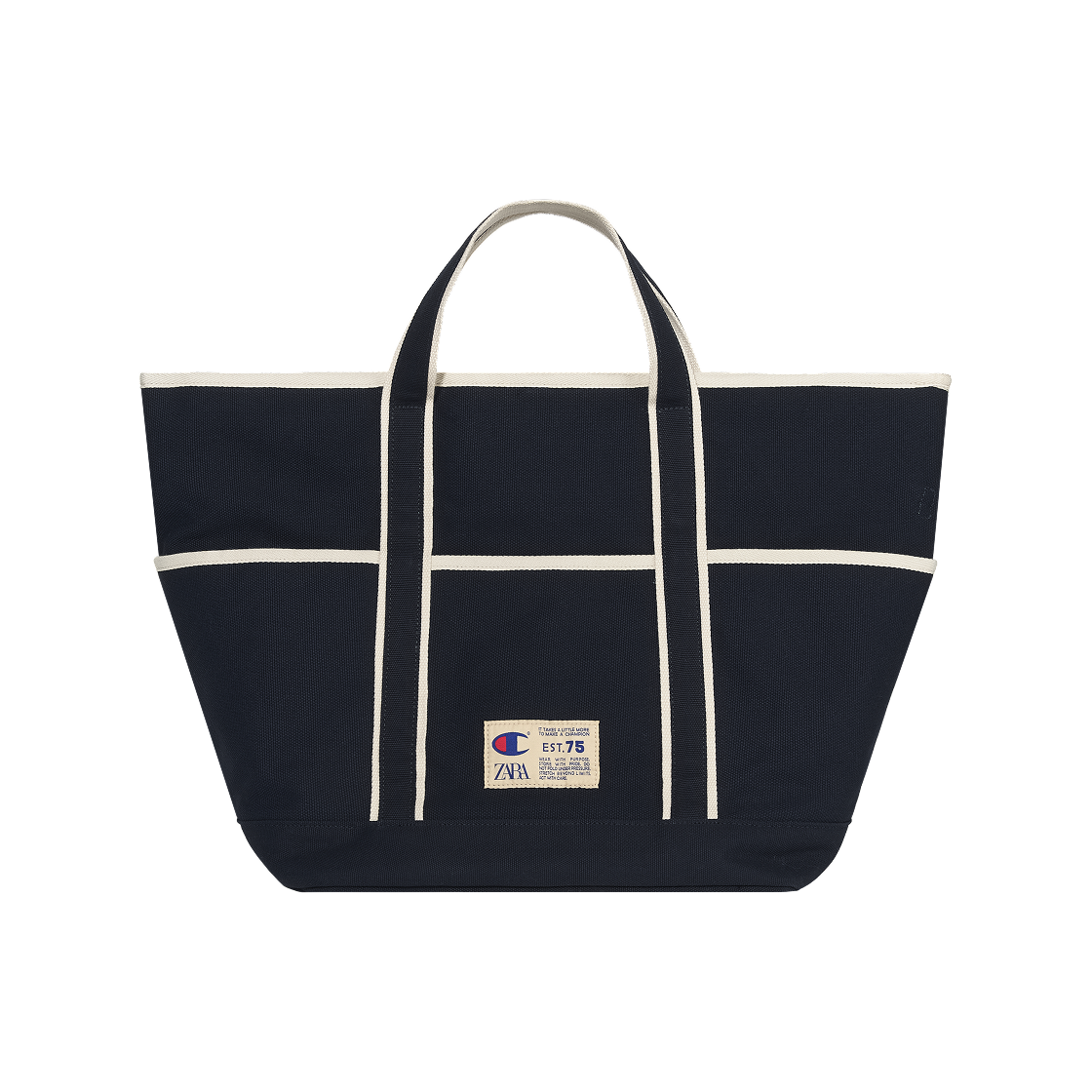 자라 x 챔피온 우븐 쇼퍼 백 블루(Zara x Champion Woven Shopper Bag Blue)