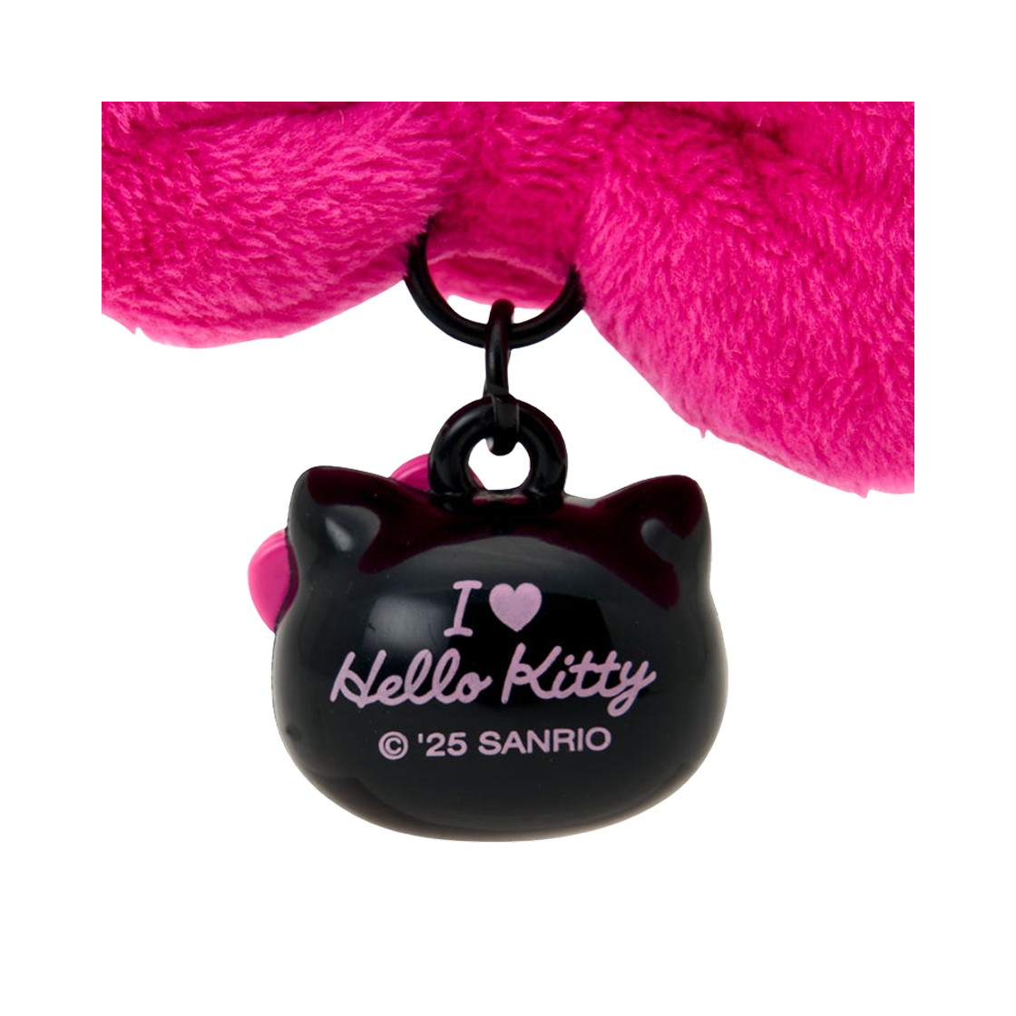 산리오 헬로 키티 아이 러브 헬로 키티 리본 키체인 블랙(Sanrio Hello Kitty I Love Hello Kitty Ribbon Keychain Black) - 2