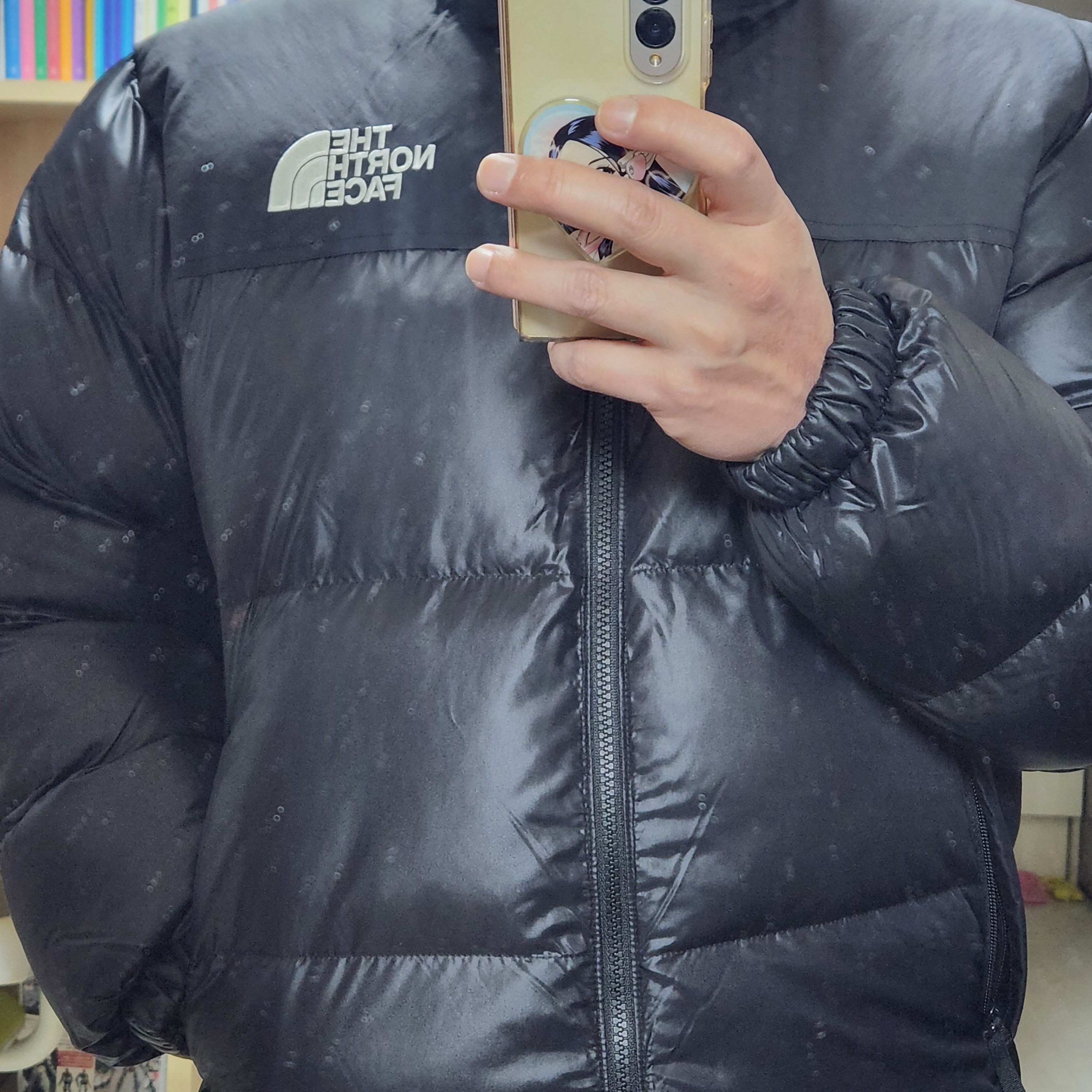 The North Face On Ball Jacket Black 착용 스타일