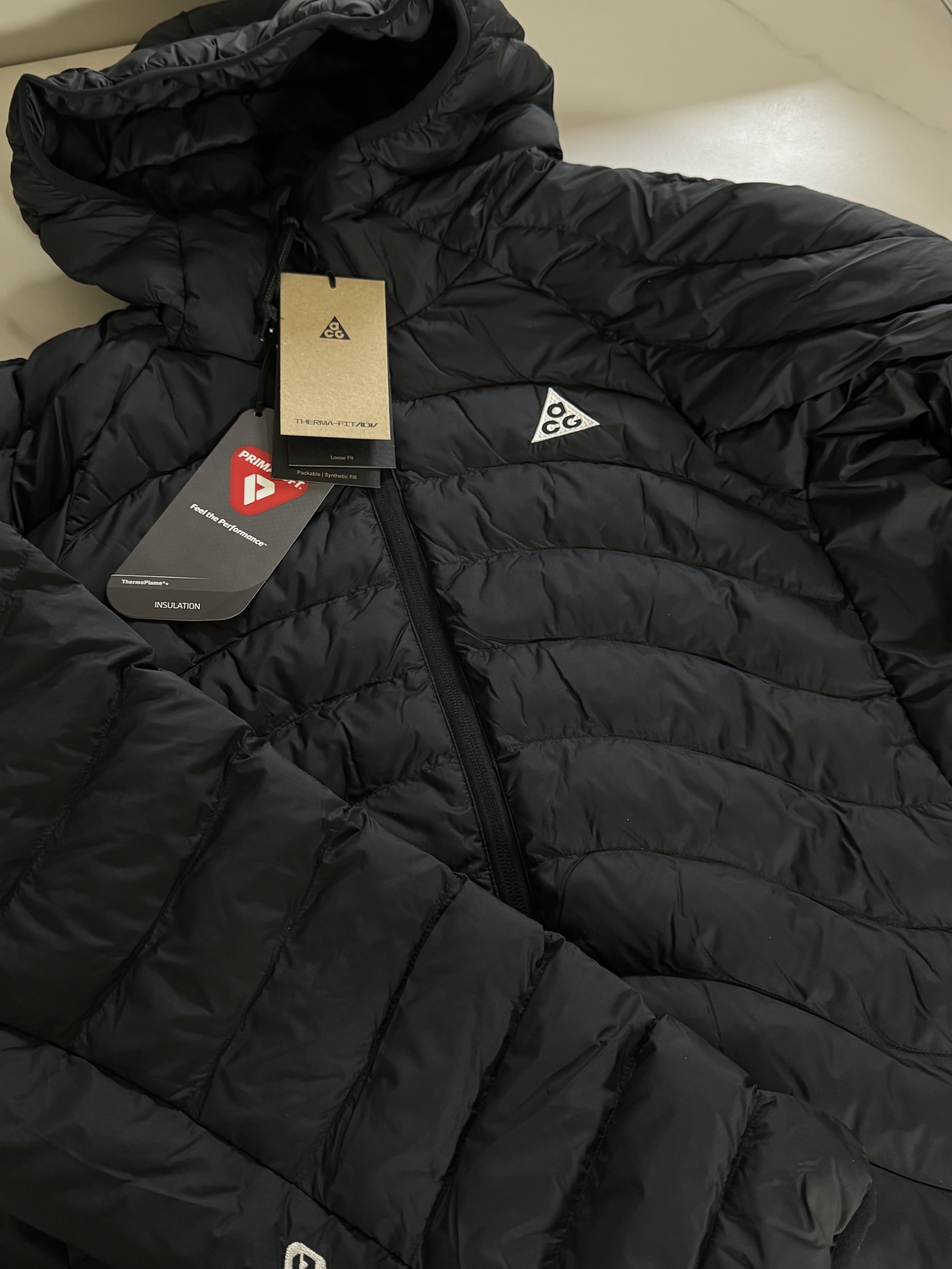 Nike ACG Lava Flow Therma-Fit ADV Jacket Black Summit White - Asia 착용 스타일