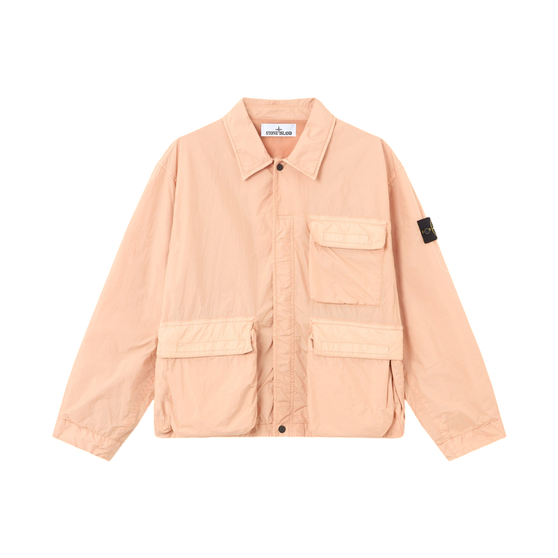 L1S1541000-03S0A23-V008E Stone Island 4100003 Crinkle Reps NY Coach Jacket with Wind Resistance and Anti-Drop Plaster Pink - 26SS