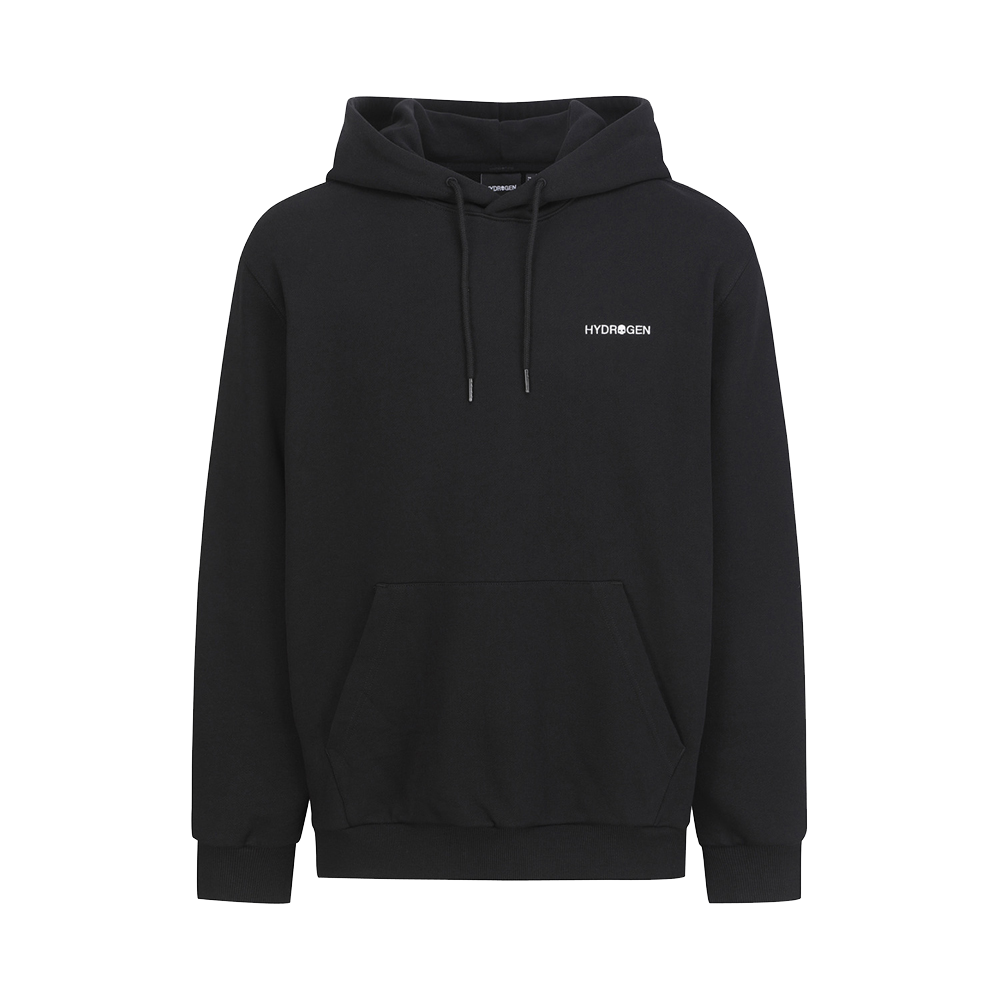 H31D3FH002 HYDROGEN Unisex Daily Hoodie Black