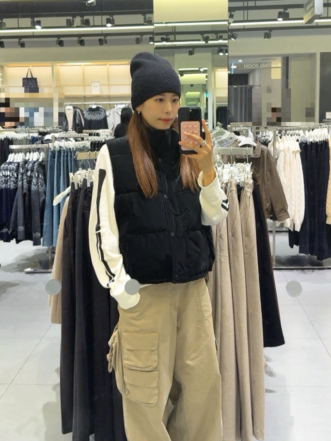 Supreme Hanes Bones Thermal Crew Natural (1 Pack), Fritur Kyoto Cargo Pants Beige_F251PT01 착용 스타일 - 3