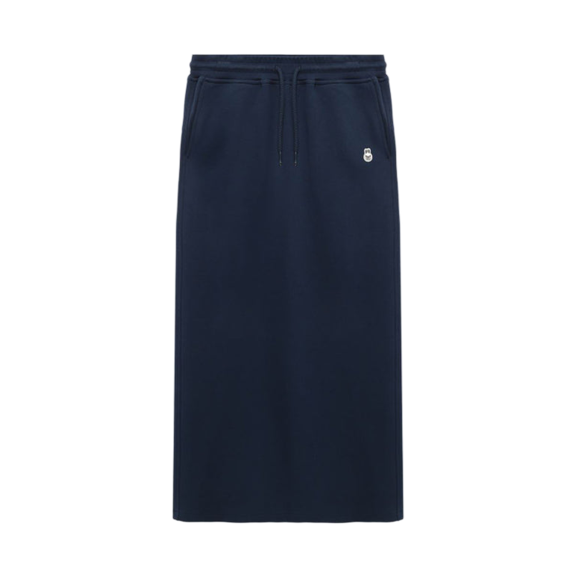 - (W) BAPE Baby Doppy Badge Sweat Maxi Skirt Navy