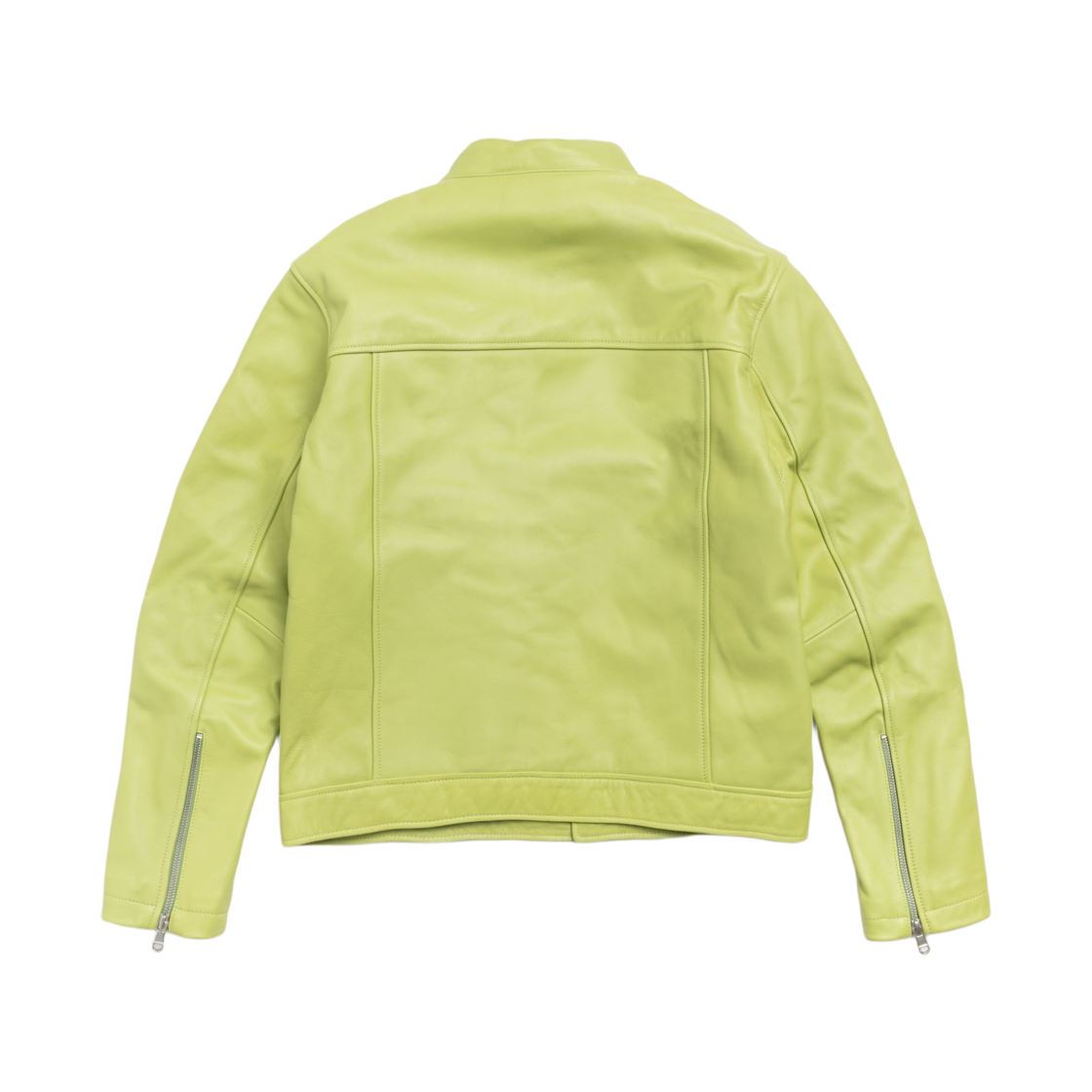 스투시 카페 레이서 레더 자켓 라임(Stussy Cafe Racer Leather Jacket Lime) - 2
