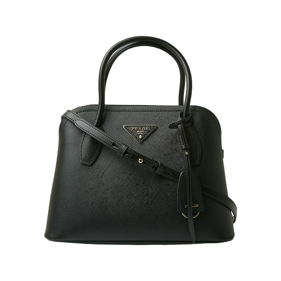 1BA295-2ERX-F0002 Prada Matinee Saffiano Small Tote Bag Black