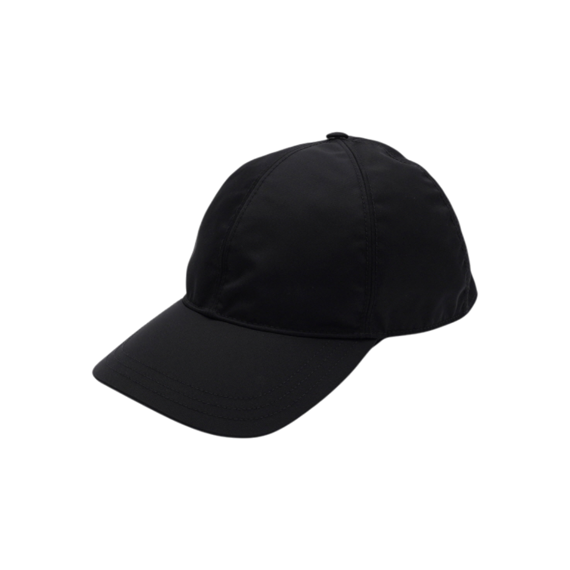 IT4D9RSPFFPR Prada Black Re-Nylon Triangle Logo Baseball Cap for Men