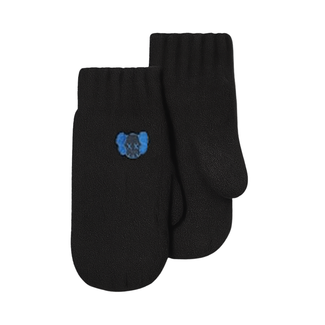 (키즈) 유니클로 x 카우스 히트텍 수플레 얀 니트 미튼 블랙((Kids) Uniqlo x Kaws Heattech Souffle Yarn Knit Mittens Black)