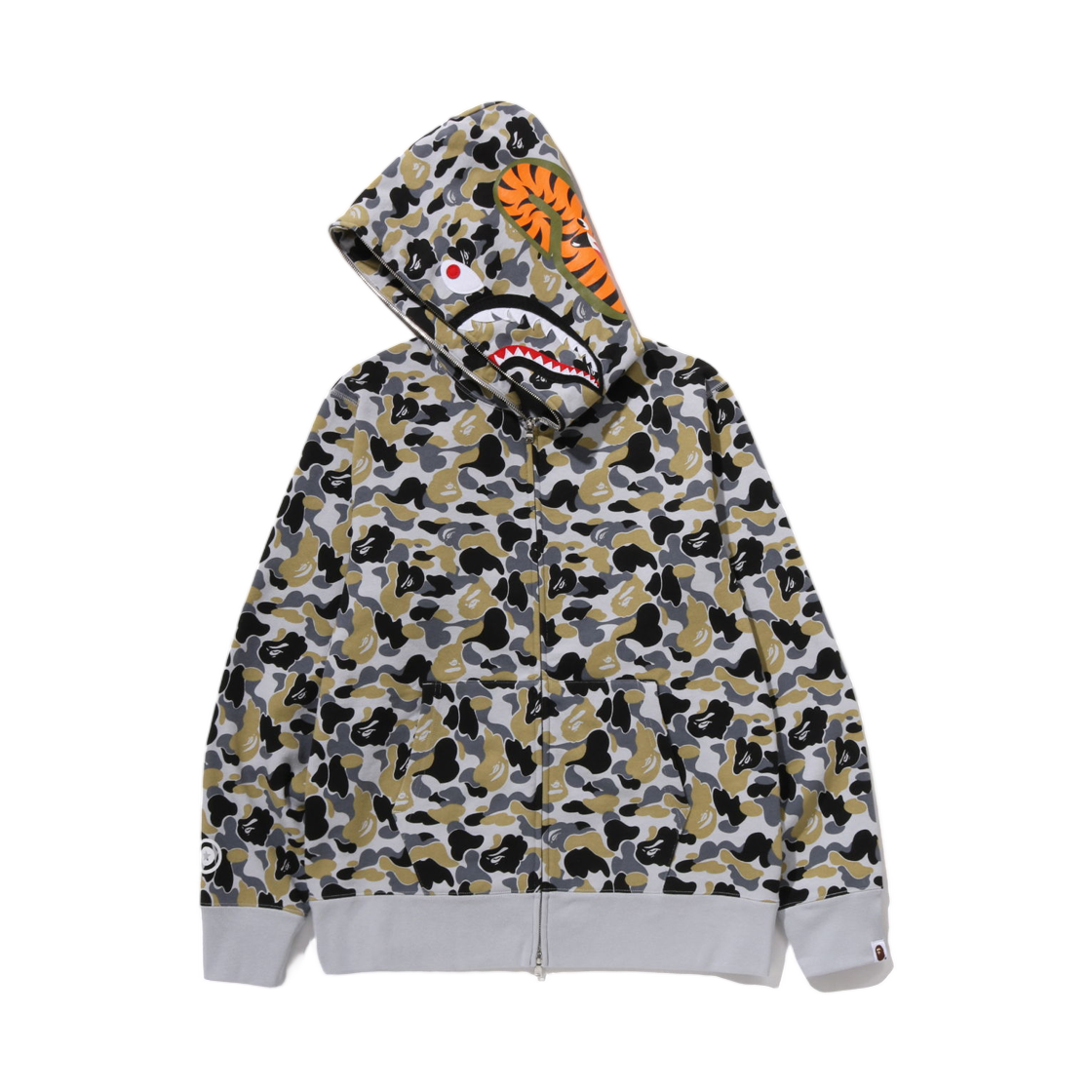 베이프 샤크 풀 집 후드 그레이 - 긴자 스토어 한정(BAPE Shark Full Zip Hoodie Gray - Ginza Store Exclusive) - 2