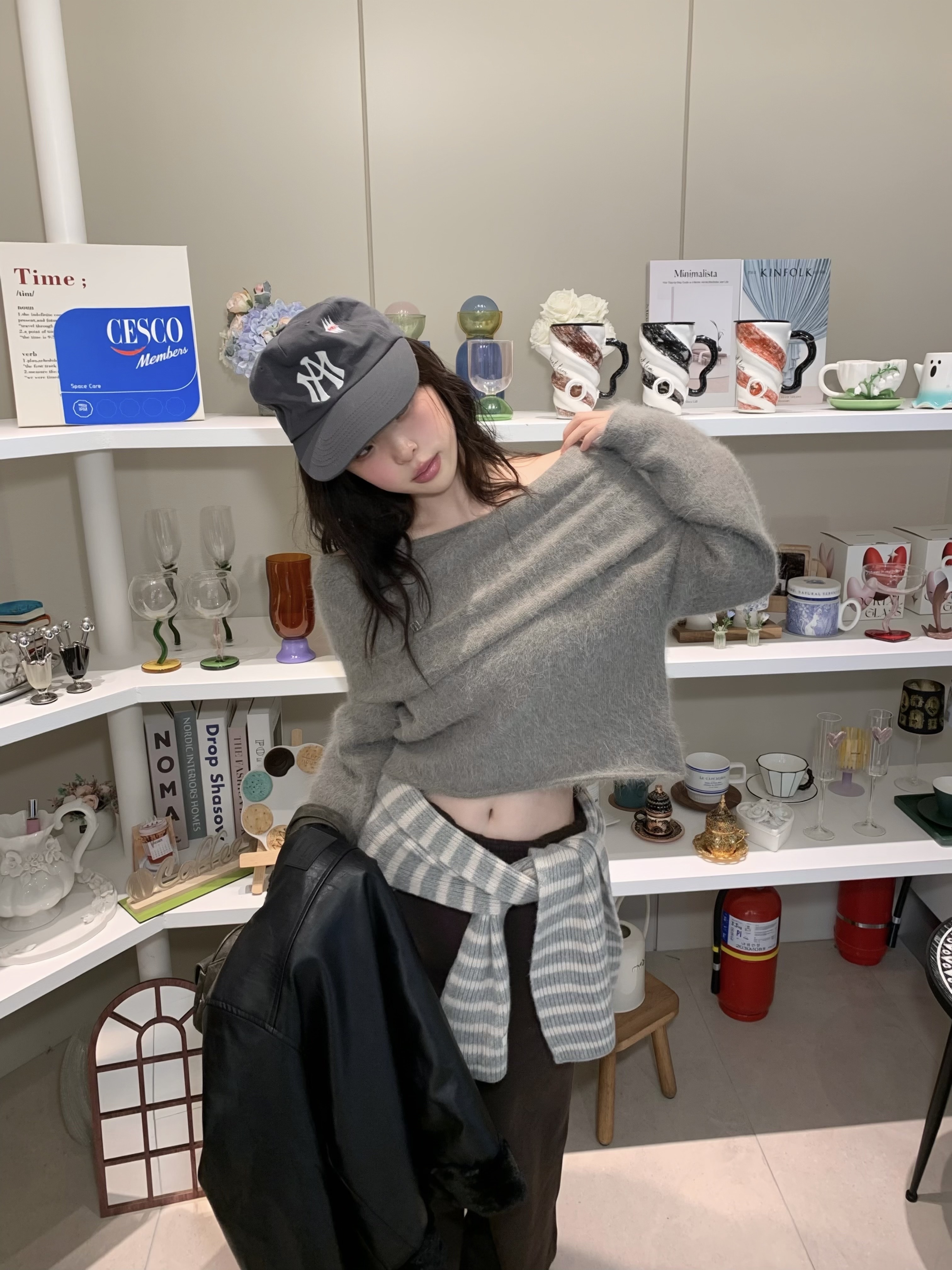 Aftermath Atm Logo Ball Cap Grey, Fuggler Weirdo Keyring Black 착용 스타일 - 4
