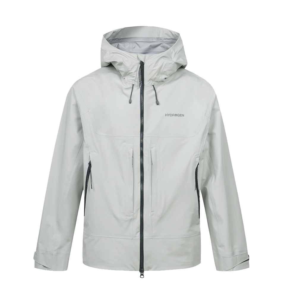 하이드로겐 남성 액티브 더미작스 3LAYER 방수자켓 멜란지 그레이(HYDROGEN Men'S Active Dermizax 3Layer Waterproof Jacket M Grey)
