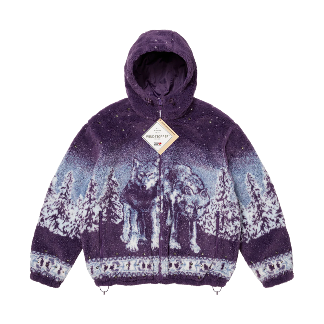 슈프림 x B.B. 사이먼 리버시블 후드 플리스 자켓 퍼플 - 25FW(Supreme x B.B. Simon Reversible Hooded Fleece Jacket Purple - 25FW) - 1