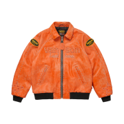 Supreme x Vanson Leathers x B.B. Simon Jacket Orange - 25FW