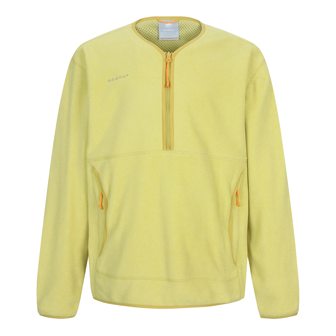 마무트 플룩스 미드레이어 플리스 하프자켓 옐로우(MAMMUT Pollux ML Fleece Half Jackets Yellow)