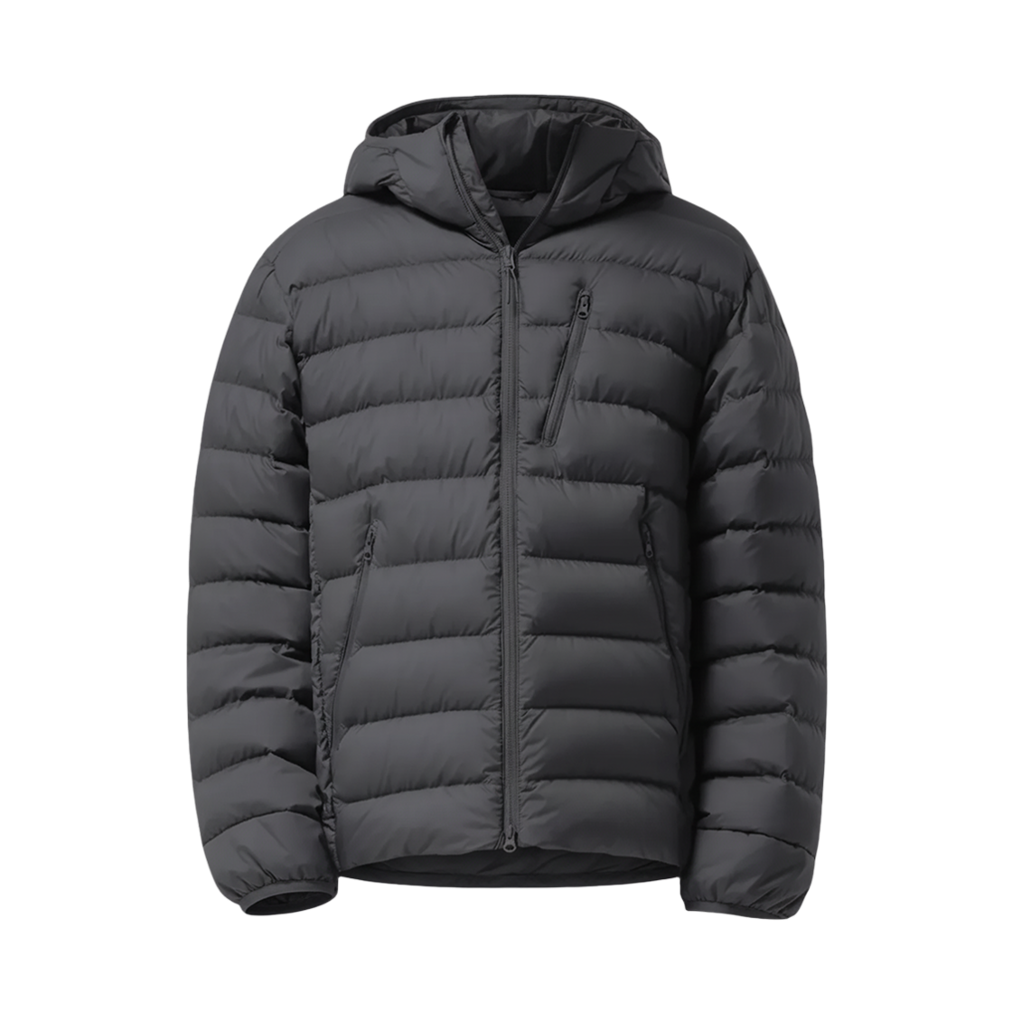 무신사 스탠다드 시티 레저 후디드 라이트 다운 자켓 그레이(Musinsa Standard City Leisure Hooded Light Down Jacket Grey) - 1