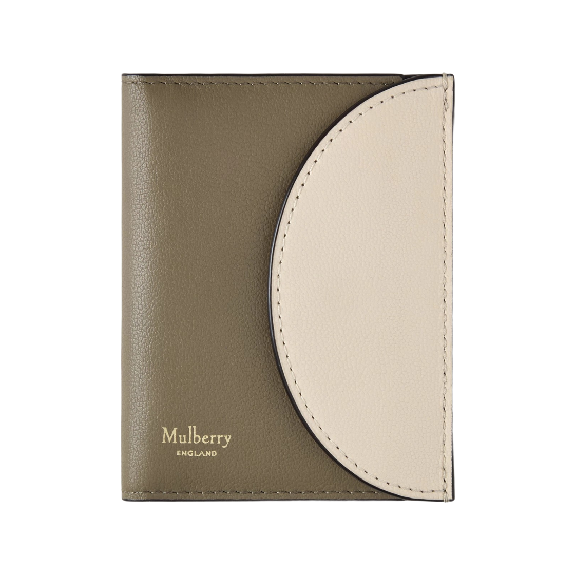 멀버리 마이크로 클래식 그레인 컴팩트 바이폴드 카드 월렛 에그쉘 리넨 그린(Mulberry Micro Classic Grain Compact Bifold Card Wallet Eggshell Linen Green)