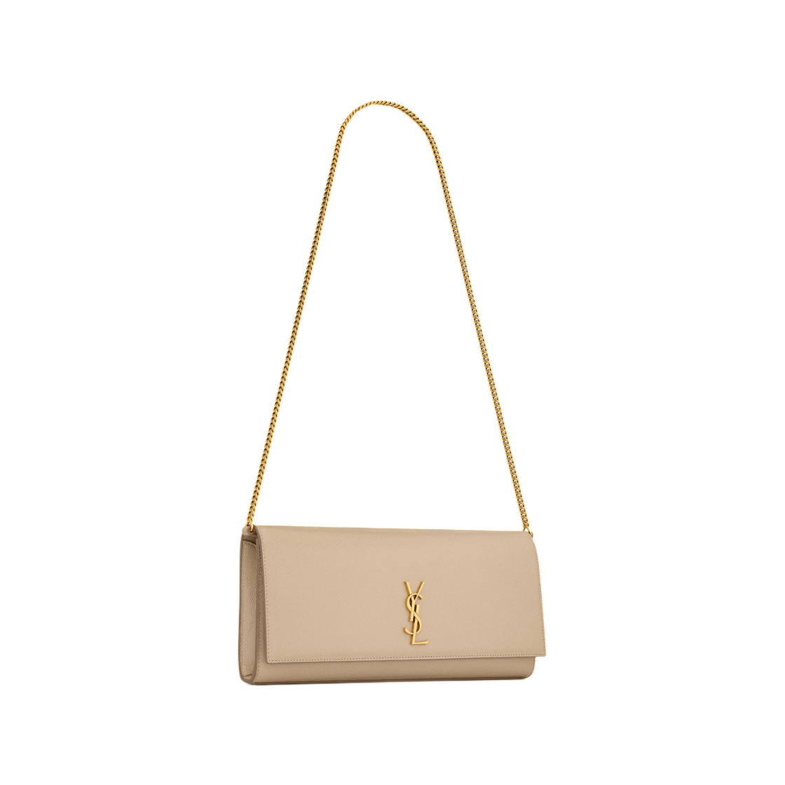 생로랑 케이트 클러치 그레인 드 뿌드르 레더 다크 베이지(Saint Laurent Kate Clutch in Grain De Poudre Leather Dark Beige) - 2