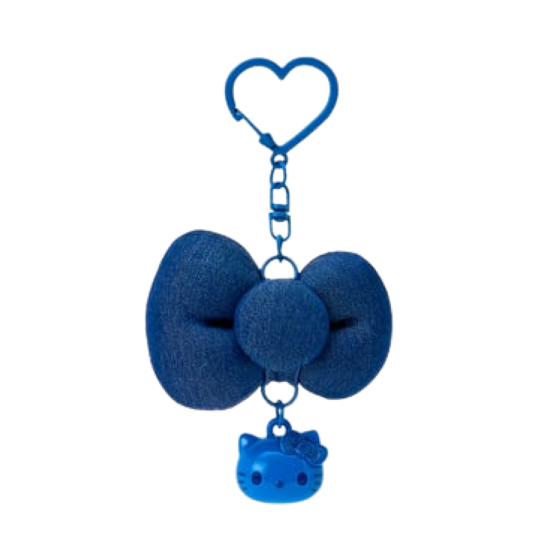 421278 Sanrio Hello Kitty I Love Hello Kitty Ribbon Keychain Blue