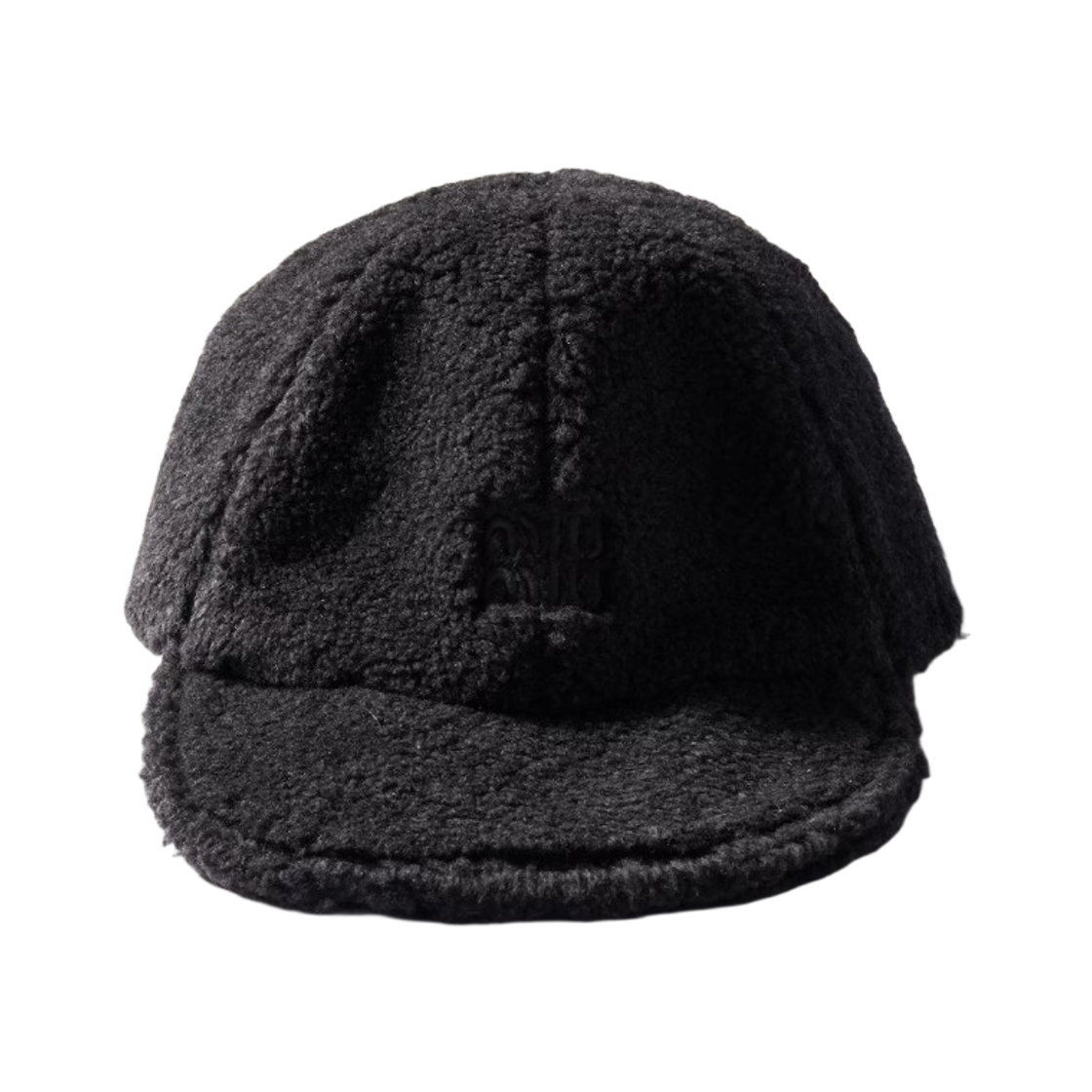 5HC369-2IDY-F0S0O Miu Miu Fleece Baseball Cap Anthracite Yellow