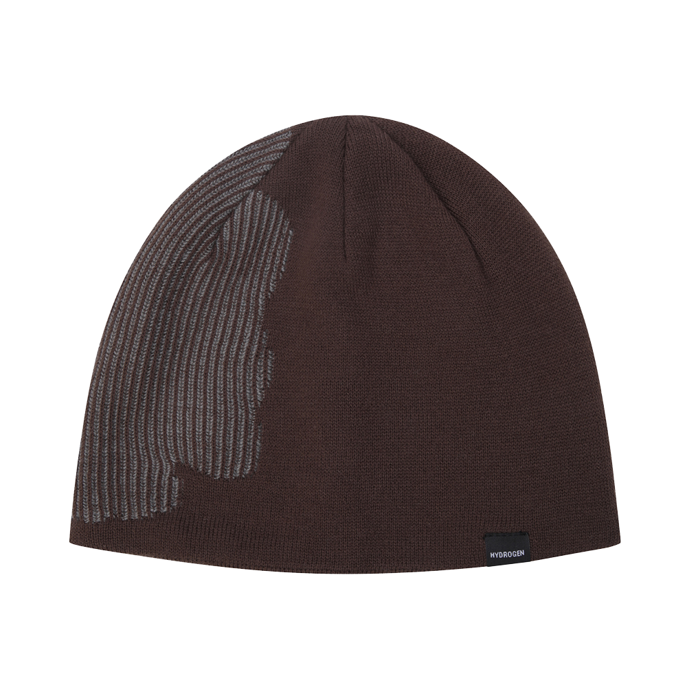 H31D6CP907 HYDROGEN Skullface Beanie Brown