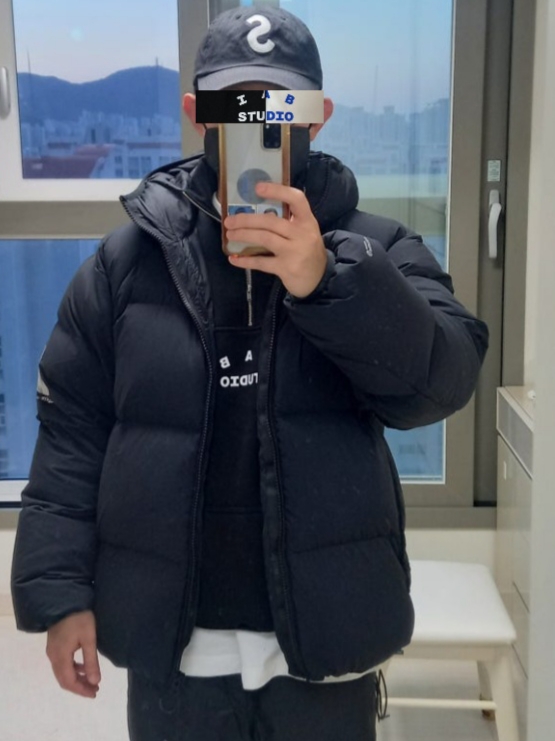 IAB Studio Half Zip-Up Black White, IAB Studio Sweatpants Black White - 23SS 착용 스타일 - 1
