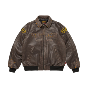 Supreme x Vanson Leathers x B.B. Simon Jacket Brown - 25FW