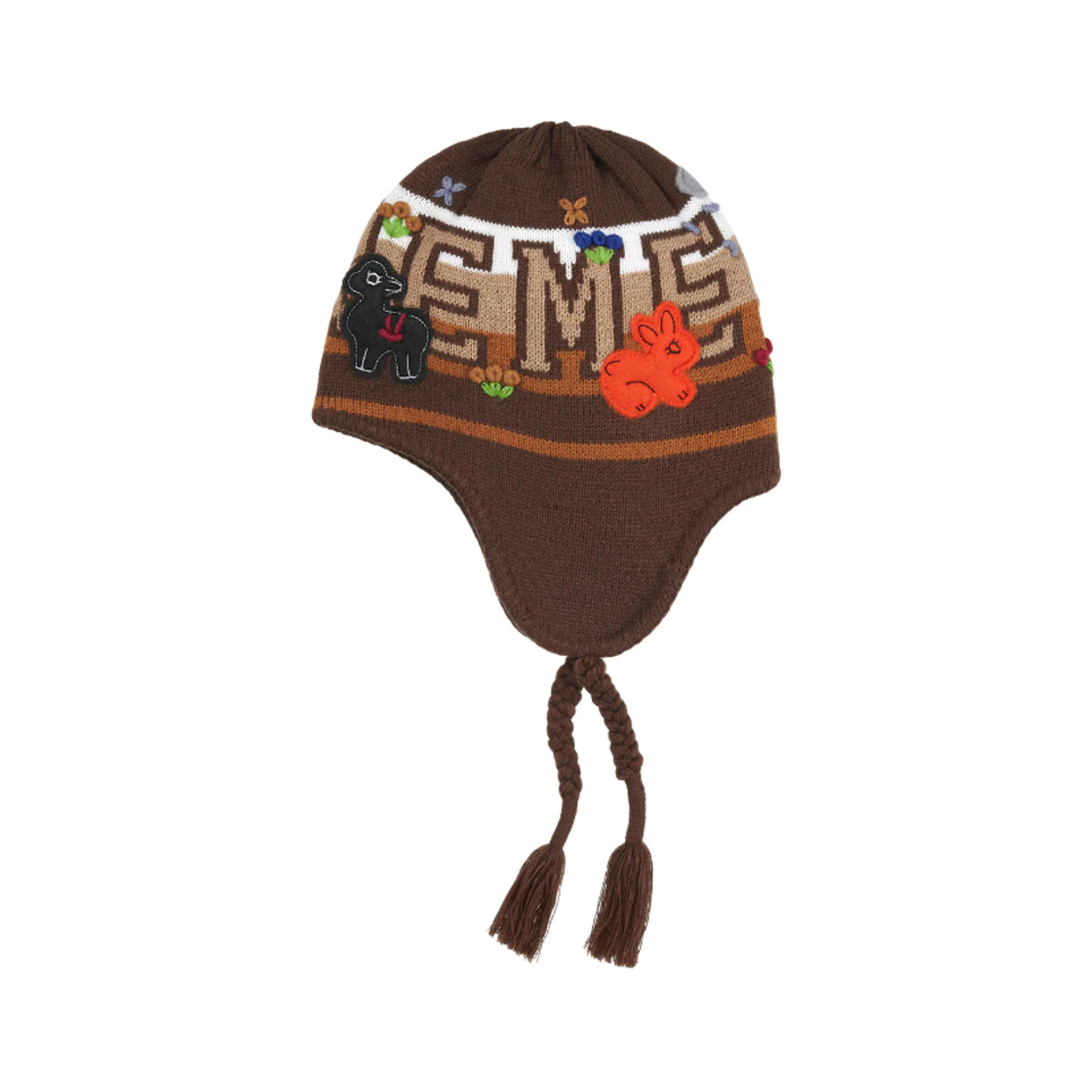 슈프림 펠트 아플리케 이어플랩 비니 브라운 - 25FW(Supreme Felt Applique Earflap Beanie Brown - 25FW) - 2